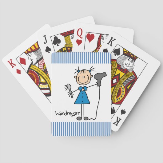 Kapsalon Stickfiguur Speelkaarten (Achterkant)