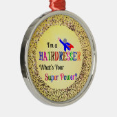 Kapsalon Super Power Keramiek Ornament (Rechts)