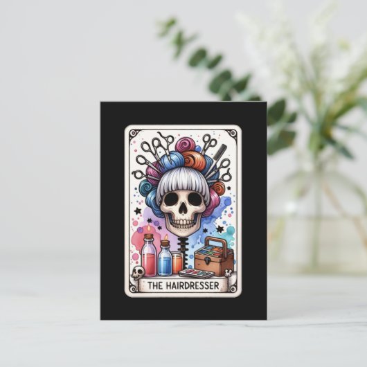 Kapsalon Tarot Kaart Briefkaart (Staand voorkant)