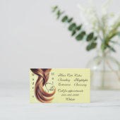 Kapsalon V 3,5" x 2,0" Visitekaartje (Staand voorkant)