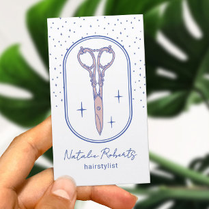 Kapsalon Vintage Schaar Doodle Schoonheidssalon Visitekaartje