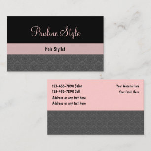Kapsalon Visitekaartjes Damask