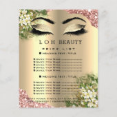 Kapsalon Wimpers Make-up Studio Prijslijst1 Flyer (Achterkant)