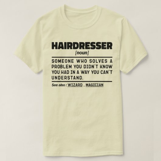 Kapsalon Zelfstandig Naamwoord Herensalon Waarderi T-shirt (Design voorkant)