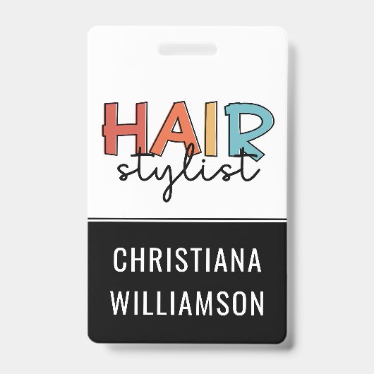 Kapsalonmedewerker Kapper Badge (Voorzijde)