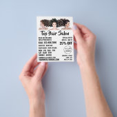 Kapsalons, Kapper, Kapsalon Advertentie Flyer (Hand)