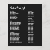 Kapsalons, Kapper, Kapsalon Advertentie Flyer (Achterkant)