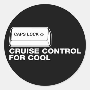 kapsel - cruise control voor cool ronde sticker