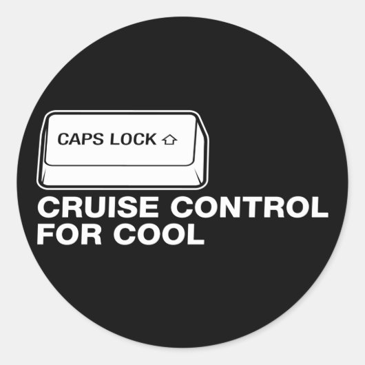 kapsel - cruise control voor cool ronde sticker (Voorkant)