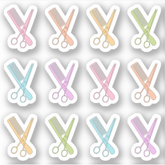 Kapsel Herinnering Kam Schaar Bujo Planner Sticker (Voorkant)