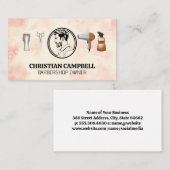 Kapsel voor mannen | kapper | Tools Visitekaartje (Voorkant / Achterkant)