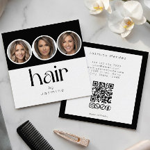 Kapsels 3 Foto QR-code Sociale Media Zwart Wit