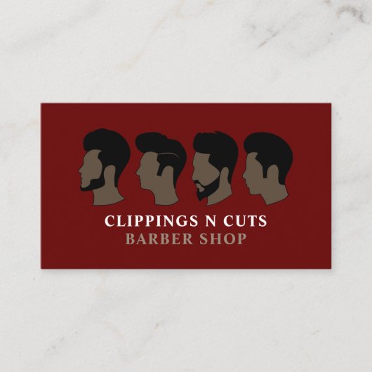 Kapsels, Mannen Visitekaartje (Voorkant)