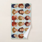 kapsels uit de jaren 60 grid bad handdoek (Handdoek)