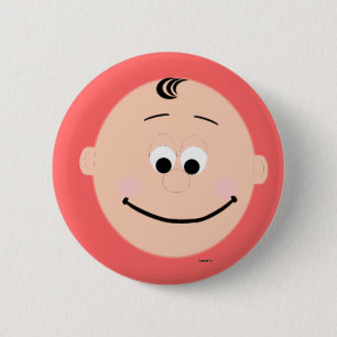 Kapskids Baby Face Button Badge