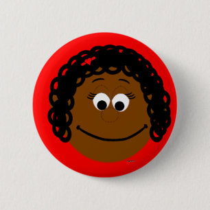 Kapskids meisjes gezicht Button badge
