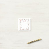 Kapster Gepersonaliseerde Roze Kapper Styling Post-it® Notes (Op bureau)