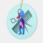 kapster keramisch ornament (Links)