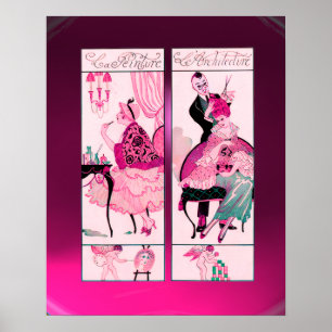 KAPSTER, MODE BEAUTY SALON MAKE-UP ARTIEST POSTER