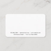 kapster | Professioneel Visitekaartje (Achterkant)