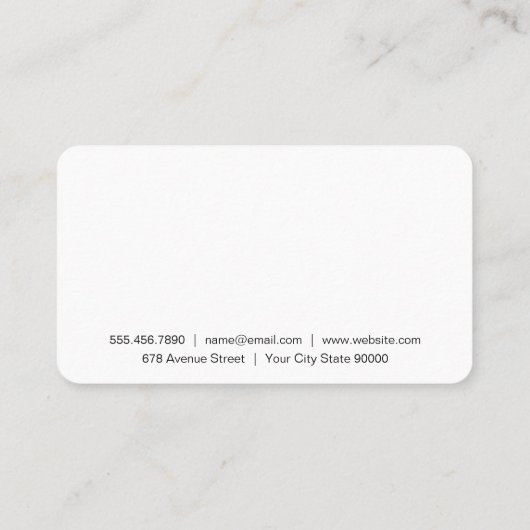 kapster | Professioneel Visitekaartje (Achterkant)