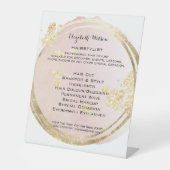 kapster reclamebord met voetstuk (Voorkant)