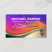kapstok | Kleurrijke Abstracte gradiënt Visitekaartje (Voorkant)