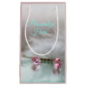  kaptafel blauwgroen roze grijs klein cadeauzakje (Voorkant)