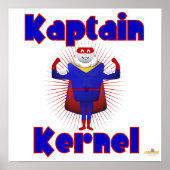 Kaptain Kernel Popcorn Superheld Poster (Voorkant)