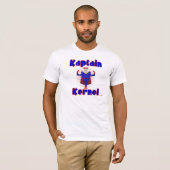 Kaptain Kernel Popcorn Superheld T-shirt (Voorkant volledig)