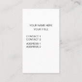 Kapucijnaapje Primate Wildlife Visitekaartje (Achterkant)