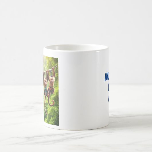 Kapucijnapen op een luifel tour koffiemok (Center)