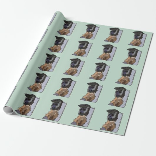 Kapucijneraap cadeaupapier (Uitgerold)