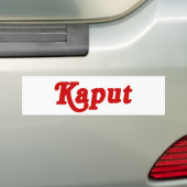 KAPUT ♦ NIET WERKEN ♦ BUMPERSTICKER (Op auto)