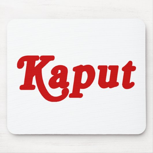 KAPUT ♦ NIET WERKEN ♦ MUISMAT (Voorkant)