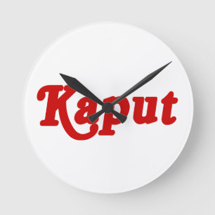 KAPUT ♦ NIET WERKEN ♦ RONDE KLOK
