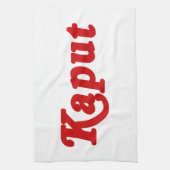 KAPUT ♦ NIET WERKEN ♦ THEEDOEK (Verticaal)