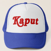 KAPUT ♦ NIET WERKEN ♦ TRUCKER PET (Voorkant)