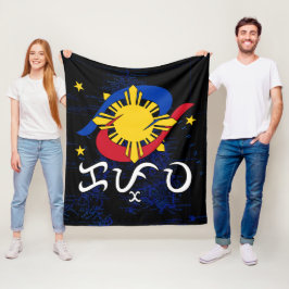Kapwa (Baybayin schrift) Fleece Deken
