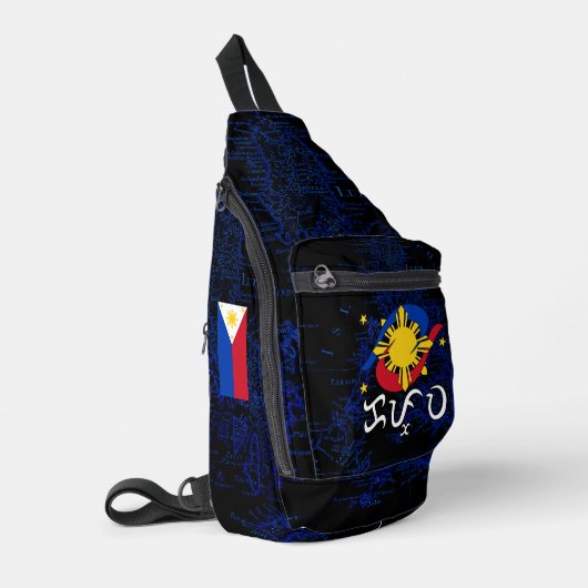 Kapwa (Baybayin schrift) Sling Bag (Linkerhoek)