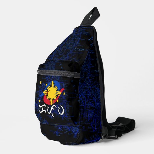 Kapwa (Baybayin script) Sling Bag (Rechterhoek)