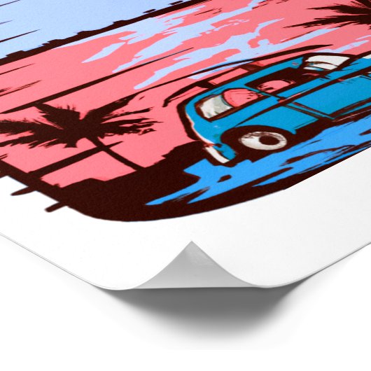 Kar Beach Sunset vector Poster (Hoek)