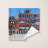 Kar met dozen in Venetië Bad Handdoek (Wasdoekje)