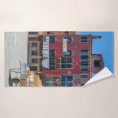 Kar met dozen in Venetië Badhanddoek (Badhanddoek)