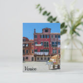 Kar met dozen in Venetië Briefkaart (Staand voorkant)