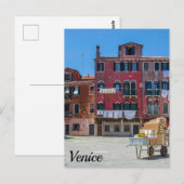 Kar met dozen in Venetië Briefkaart (Voorkant / Achterkant)
