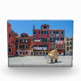 Kar met dozen in Venetië Fotoblokken