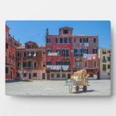 Kar met dozen in Venetië Fotoplaat (voorkant)