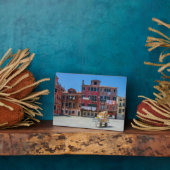 Kar met dozen in Venetië Fotoplaat (Zijkant)