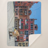 Kar met dozen in Venetië Sherpa Deken (Voorkant)